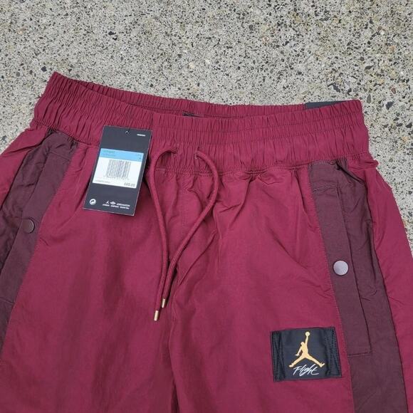 Vtg Y2k JORDAN BRAND Jumpman Flight Logo Tonal Basketball Track Pants Medium NWT - Picture 2 of 4